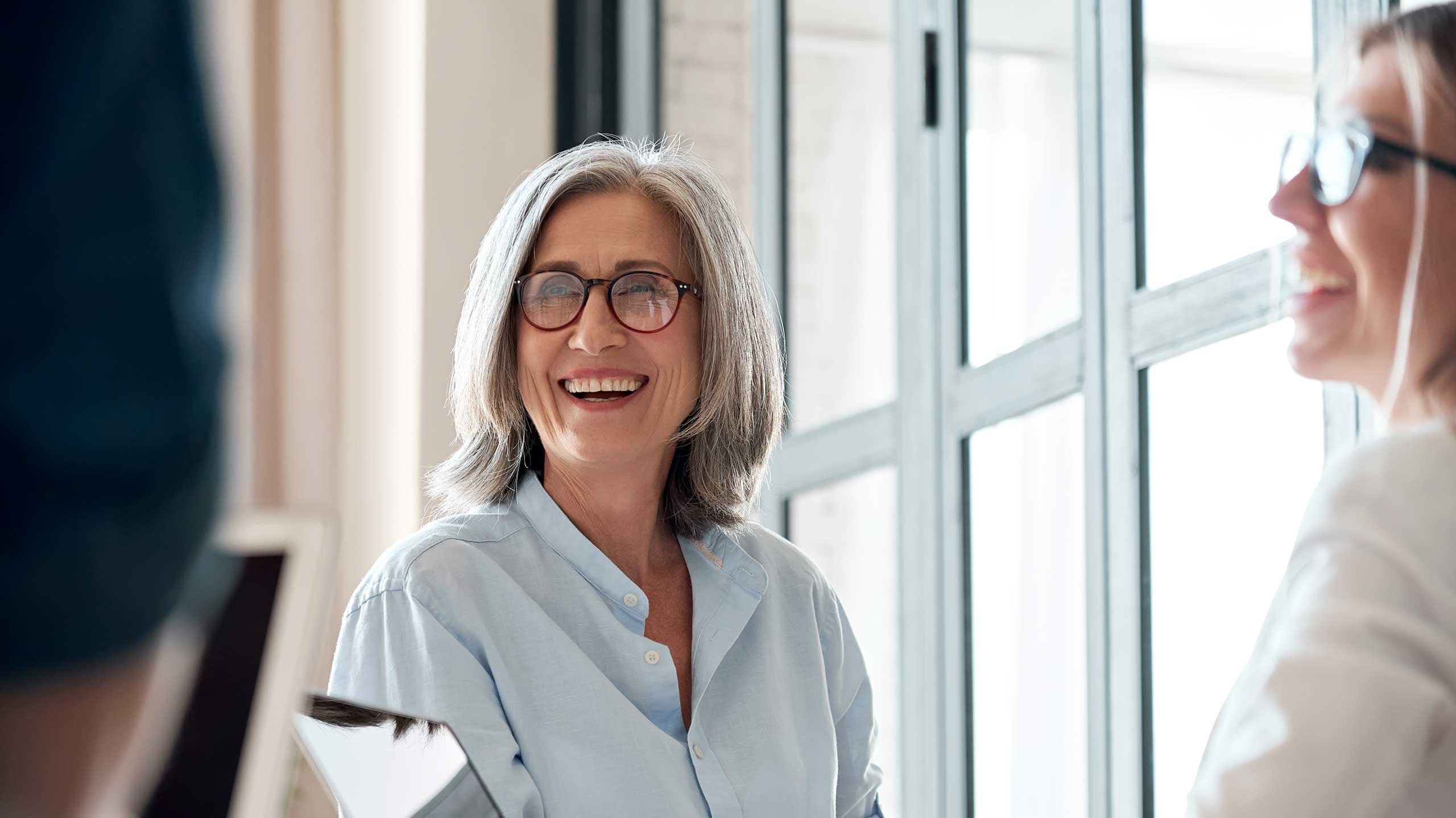 St Quentin Place - team members talking